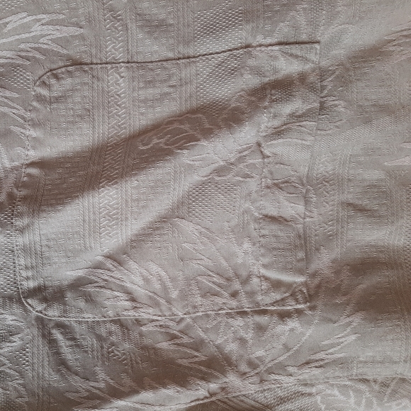 Jamaica Jaxx 100% Silk Short Sleeve Shirt Hawaiian Pattern Size L Wedding Formal - Picture 3 of 6